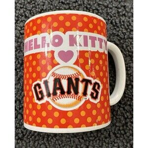 Hello Kitty SF Giants Coffee Mug San Francisco Baseball 2014 Sanrio California